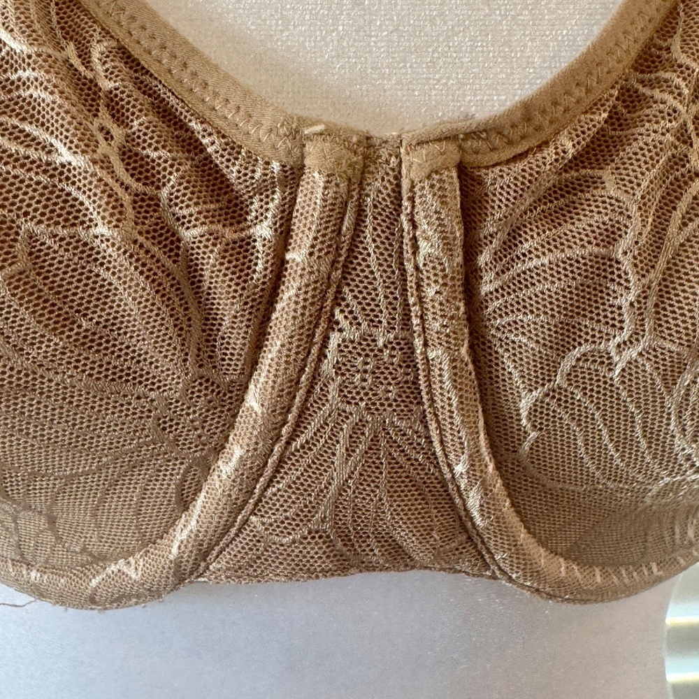 Adore Me Reba Unlined Plus Bra 40C Taupe - Picture 4 of 8